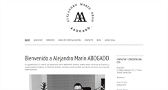 Desktop Screenshot of abogadosmarin.com